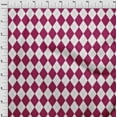 thumbnail image 4 of oneOone Viscose Chiffon Dark Magenta Fabric Check Argyle Craft Projects Decor Fabric Printed By The Yard 42 Inch Wide, 4 of 5