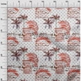 thumbnail image 3 of oneOone Georgette Viscose Red Fabric Tropical Diy Clothing Quilting Fabric Print Fabric By Yard 42 Inch Wide, 3 of 4