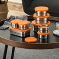 thumbnail image 4 of Yesbay Stainless Steel Snack Containers for Kids Leak Proof Toddler Food Container with Silicone Lids Stackable Metal Lunch Box for School And Daycare, 4 of 8