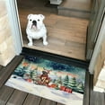 thumbnail image 2 of Merry Christmas Santa Reindeer Antlers Mastiff Sleigh Xmas Winter Holiday Doormat Mastiffs Dog Lover Gifts Idea Indoor Outdoor Welcome Mat - 00023, 2 of 5