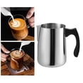 thumbnail image 3 of Espumador de leche para café, leche y chocolate caliente de acero inoxidable 600ml, 3 of 9
