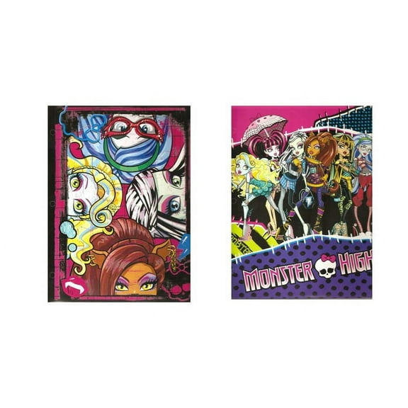 Monster High School 2 Pocket Portfolio Folder x 2