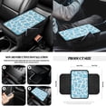 thumbnail image 5 of Jeiento Cow Print Car Front Seat Cover Set with Steering Wheel Cover Seat Belt Covers Trash Can Armrest Cover Rear View Mirror Cover Coasters Keychain Air Vent Pouch, 12 Pack, Blue Auto Accessory, 5 of 9