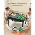 thumbnail image 2 of VEVOR Table d'Activité en Bois pour Enfants, Plateau Double Face en Blocs de Construction, Table de Jeu Multi-Usage avec 2 Bacs de Rangement pour Enfants de 3 Ans et Plus, Grand Espace de Rangement, Cadeau pour Garçons et Filles, Noir, 2 of 9