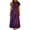 #264-Purple, variant on TaTaai Women's Casual Maxi Dress Round Neck Sleeveless Floral Print Fitted Stretchy Summer Dress Rose Pattern Long Dress Gift