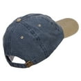 thumbnail image 4 of Sailboat Wave Embroidered Washed Two Tone Cap - Navy Khaki OSFM, 4 of 5