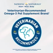 Nordic Naturals Omega-3 Pet, Liquid, For Cats and Small Dogs, Fish Oil 2 Oz