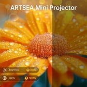 ELEPHAS Mini Projector,1080P Projector 9500L Full HD Projection, Portable Projector Compatible with Laptop/TV Stick/HDMI/PS4