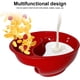 thumbnail image 3 of Cuenco de cereal Plato en espiral Separación de sándwich Sopa Vajilla para mezclar Cocina casera Salsa irrompible Plato de desayuno para niños Rojo AweSitey HA009074-01, 3 of 6