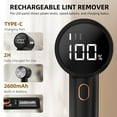 thumbnail image 4 of Fabric Shaver and Lint Remover, Rechargeable Electric Sweater Defuzzer with 3 Speeds and 6-Blade Design, Portable Fabric Care Tool with LED Display for Clothes, Couch, Blankets, and More, 4 of 6