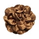 thumbnail image 4 of Broche de flores de satén con forma de camelia para mujer, broche grande con forma de flor para el pelo, ramillete para vestido, traje, banquete, Marrón, 4 of 8