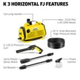 thumbnail image 2 of Hidrolavadora Kärcher K 3 Horizontal FJ, lanza de pulverización Vario Power, limpiador de suciedad y cañón de espuma para coches, terrazas, entradas de vehículos, revestimientos y patios, máx. 2100 PS, 2 of 5