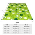 Zufioo St Patrick's Day7 Fleece Blanket Queen Size,Plush Bed Blanket