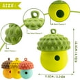 thumbnail image 2 of Interactive Treat Dispensing Dog Toys for Mental Stimulation & Healthy Eating | Enrichment Treat Toy with Detachable Lid for All Dog Sizes | Food-Grade Silicone,Dishwasher Safe(3.7"×5",Brown), 2 of 2