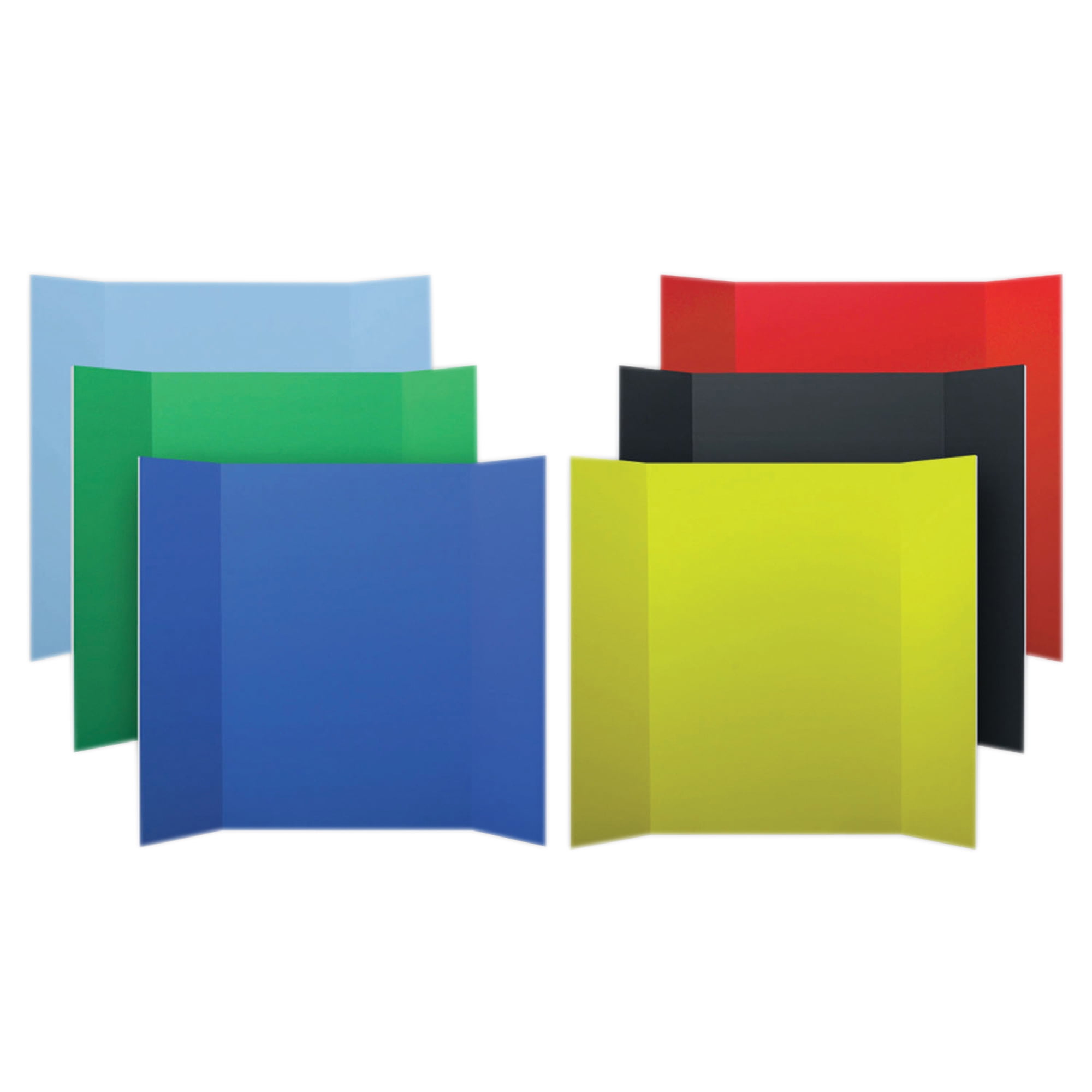 Flipside Corrugated Project Board, 36" x 48", Assorted Colors, Pack of