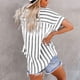 thumbnail image 5 of Camisas de Manga Corta para las Mujeres Impresas Cuello Redondo Blusa Casual, Camisas de Manga Corta para las Mujeres, 5 of 9
