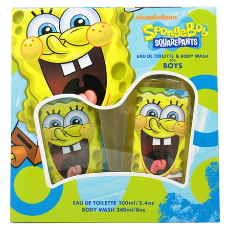 Spongebob Squarepants by Nickelodeon for Men - 2 Pc Gift Set 3.4oz EDT