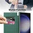 thumbnail image 6 of ShellTech for Samsung Galaxy S24 Ultra Magnetic Case,[Compatible with MagSafe] Full Protective Flip Folio Wallet Case with RFID Blocking Card Slot Quilted Leather Phone Case,Purple, 6 of 10