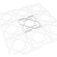 thumbnail image 6 of Ekena Millwork 15 3/8"W x 15 3/8"H x 3/8"T Medium Lakewood Decorative Fretwork Wall Panels in Architectural Grade PVC, 6 of 9
