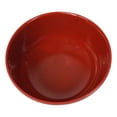 thumbnail image 5 of Set Of 6 Red And Black Round Ridged Small Soup Salad Rice Melamine Bowls 4"D, 5 of 9