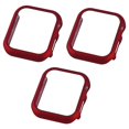 thumbnail image 1 of 3 Pack Compatible for Apple Watch Case 42mm [NO Screen Protector] Series 3 2 1, Hard PC Bumper Case Protective Cover Frame Compatible for iWatch 42mm,cola red, 1 of 5
