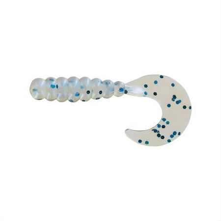 2 in. Fat Grub Blue Pearl Pepper Fishing Lure - Pack of 10