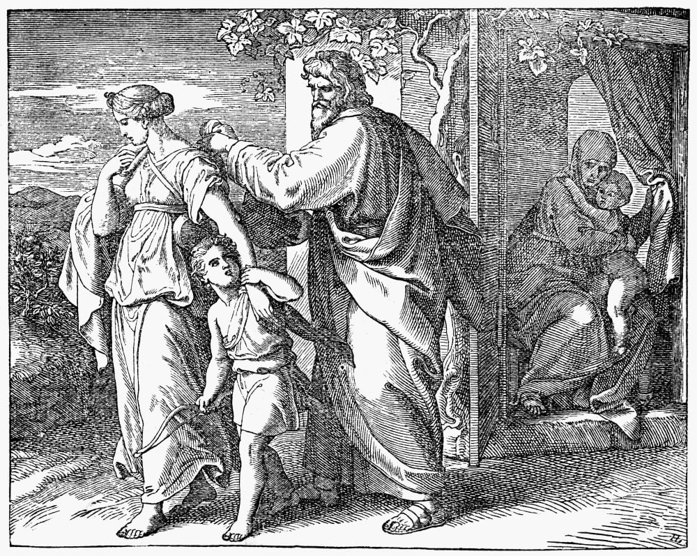 Hagar & Ishmael Nhagar And Ishmael Expelled By Abraham (Genesis 2114 ...