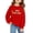 Red, variant on Mercatoo Girls Back to School Sweatshirt Letter Graphic Crewneck Sweatshirt Boys First Day of School Drop Shoulder Pullover Tops