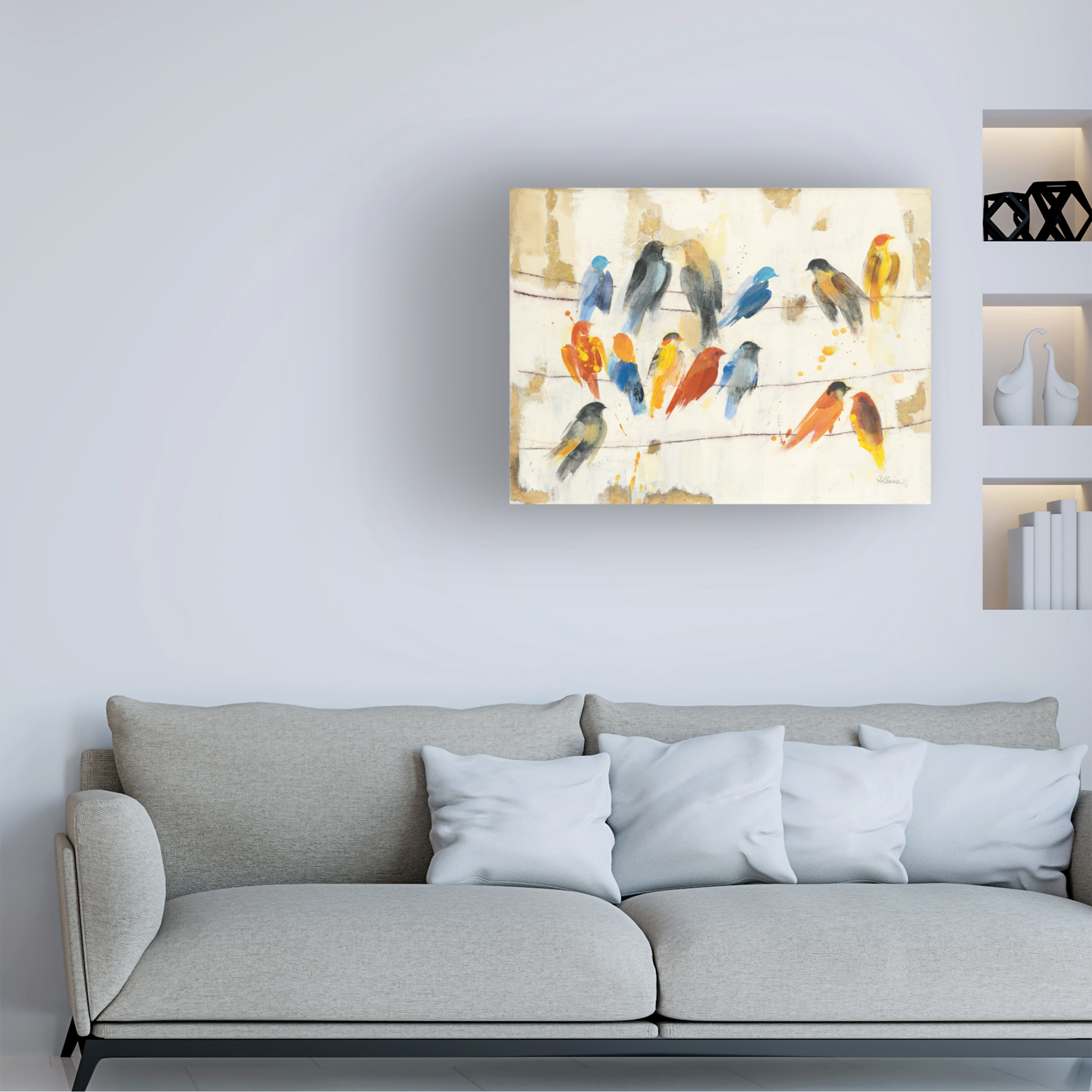 Albena Hristova 'Town Meeting' Canvas Art