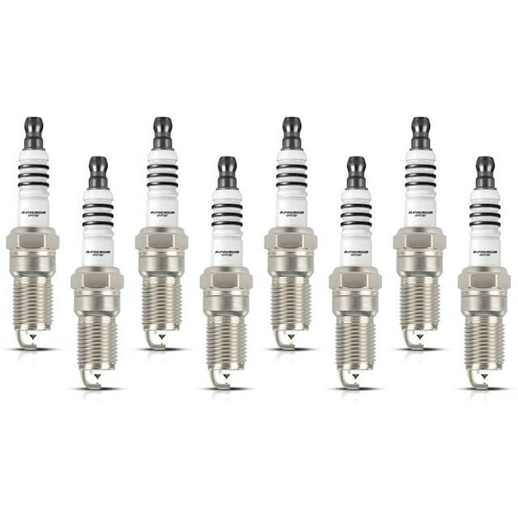 Spark Plug Set 8 - Compatible with 1997 - 2004 Ford Expedition 1998 1999 2000 2001 2002 2003