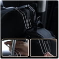thumbnail image 2 of 8Pcs Stainless Steel Back Seat Hook Multifunctional Car Hanger Storage Hook, 2 of 8