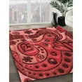 thumbnail image 2 of Ahgly Company Indoor Rectangle Patterned Valentine Red Area Rugs, 2' x 4', 2 of 6