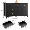 thumbnail image 2 of M optimized 54" Fluted Dresser for Bedroom, 7-Drawer Wood Dresser, Modern Chest of Drawers, Storage Organizer Cabinet for Living Room, Hallway, Entryway, 2 of 7