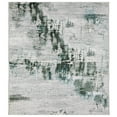 thumbnail image 2 of Woven Trends Lyron - MAL03 - Distressed Traditional Style, Abstract Pattern, Pet & Family Friendly, Hallway, Entryway, Office, Low Pile, Hand Made Wool Runner Rug in Grey - 2' x  8', 2 of 3