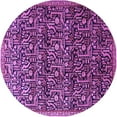 thumbnail image 1 of Ahgly Company Indoor Round Persian Purple Traditional Area Rugs, 7' Round, 1 of 4