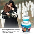 thumbnail image 4 of Colorful Coral Reef Panorama - Funeral Urn Ashes - Portable Urns For Human Ashes - Urns For Mom - Human Cremation Urns (Size-3inch,1pcs), 4 of 5