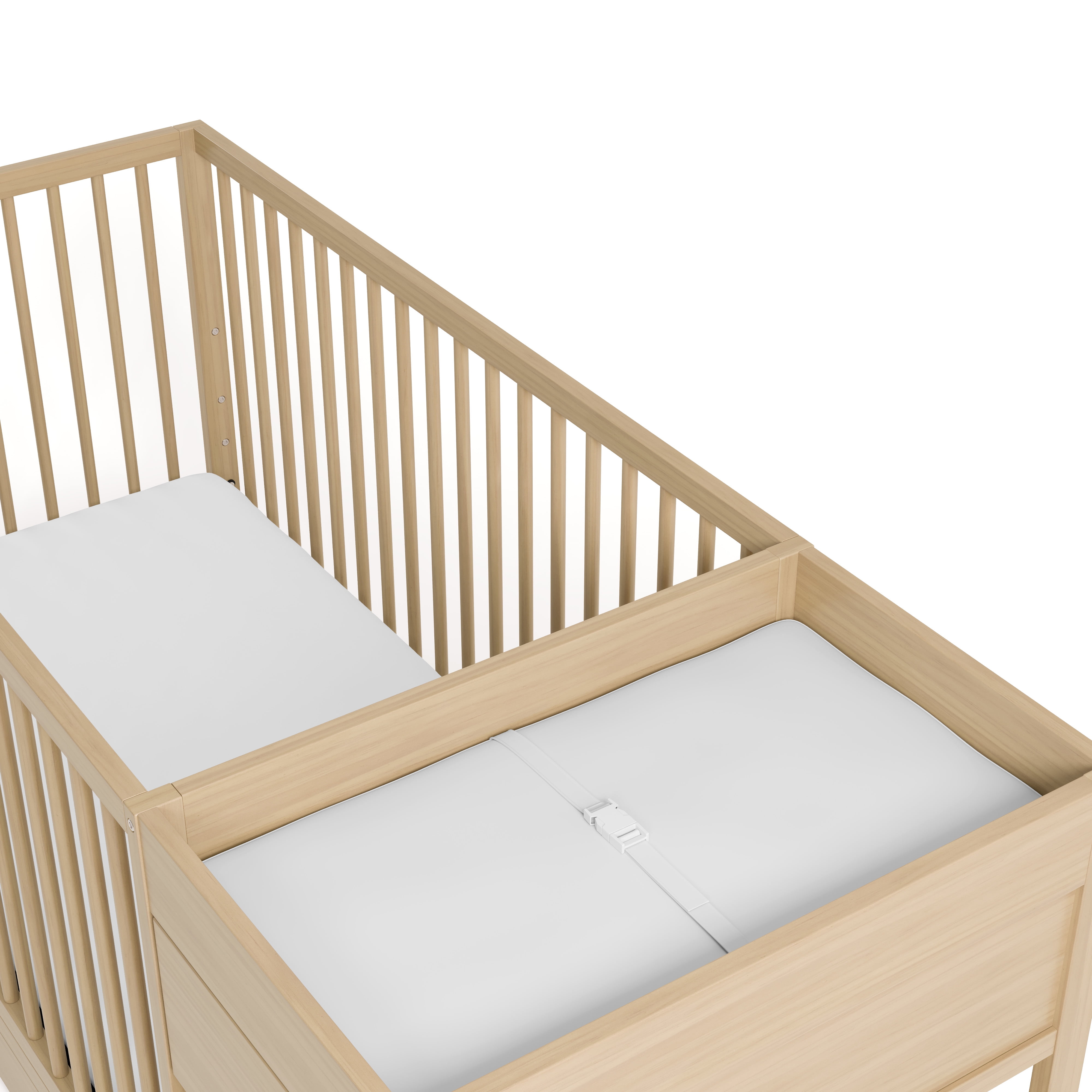 Graco Teddi 5-in-1 Convertible Baby Crib and Changer with Drawer, Driftwood