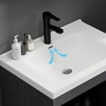 thumbnail image 5 of LiviNest 20" Floating Bathroom Vanity: Wall-Mounted Ceramic Sink Combo with Soft-Close Cabinet & Storage - Moisture-Resistant Plywood Modern Design for Small Studio & Professional Space Optimization, 5 of 6