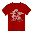 thumbnail image 3 of Hiijoy Boys Dinosaur Prints Short Sleeve T-Shirt Kids Cotton Summer Casual Tshirt, 3 of 3
