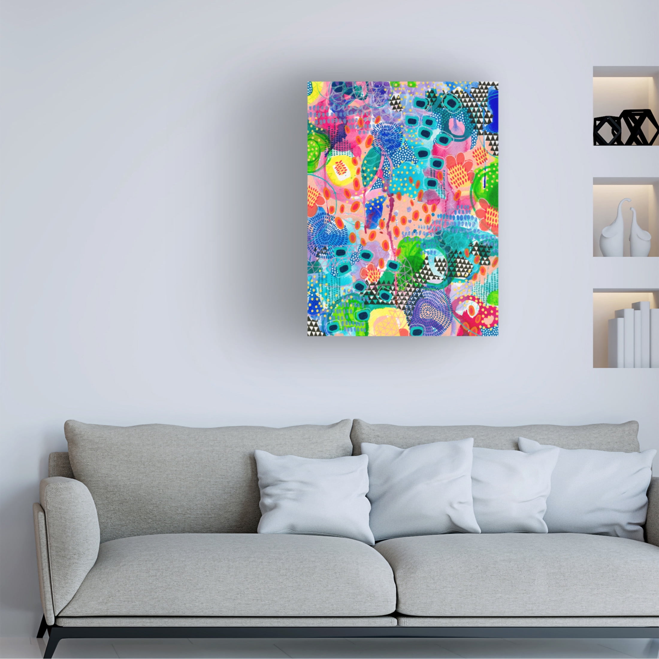 Canvas Wall Art - Van Dam Art 'Cha Cha' Wall Art for Living Room, Bedroom, or Office Décor by Trademark Fine Art - 24 x 32 Inches