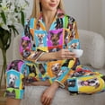 thumbnail image 6 of Uemuo Cute Dogs Collage Pattern Womens Pajama Sets,PJ Set for Women,Pajamas for Women Logo,Long Sleeve Pajama Set for Women,Soft Long Sleeve Top With Pants-X-Large, 6 of 9