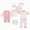 A12-Pink, variant on 0-3m Baby Girl Boy Gifts Newborn Gift Set Baby Girls Boys Clothes Outfits Newborn Cotton Hat Bibs Pants Sock Set Take Me Home Set Layette Set Caqnni