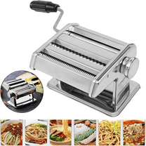 Pasta Maker Roller Machine 6" Spaghetti Noodle Fettuccine Maker Stainless Steel