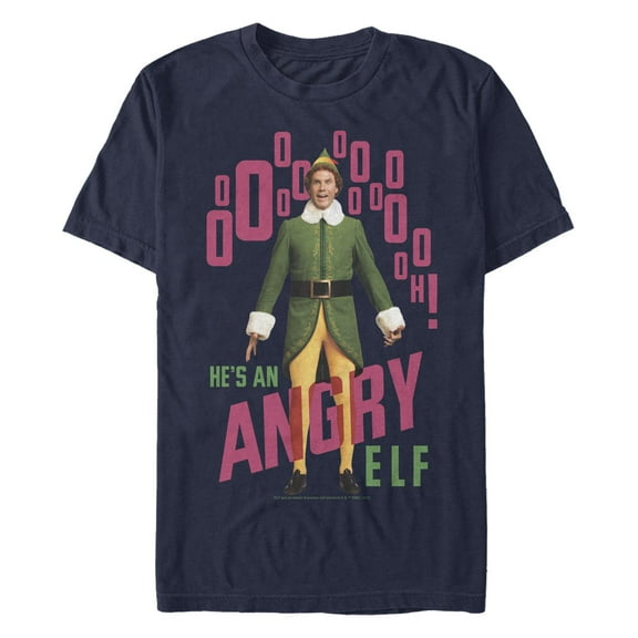 Men's Elf Angry Elf  Graphic T-Shirt