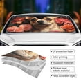 thumbnail image 5 of Bingfone Vintage Red Flower Chihuahua Car Windshield Sun Shade Protector Keep Your Vehicle Cool Sun Shield Visor Cover Foldable for Car Truck SUV-Small, 5 of 8