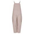 thumbnail image 6 of ZZwxWA Women's Fashion Jumpsuits Summer Suspenders Jumpsuits Loose Pockets Casual Jumpsuits Solid Color Women's Overalls, 6 of 7