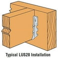 thumbnail image 3 of Simpson Strong Tie LUS28Z ZMAX Galvanized 2x8 Double Shear Face Mount Joist Hanger 50-per Box, 3 of 5