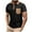 Black, variant on ZQUUVOU Men's T-Shirt Henley Turndown Collar Solid Color Short Sleeve Casual Loose Button Pocket Blouse (Black,M)