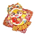 thumbnail image 3 of Tachiuwa Chinese New Year Decorations 2025 Door Stickers Mural Lunar New Year Gifts with Bless Words Window Clings Ornament Snake, 3 of 9
