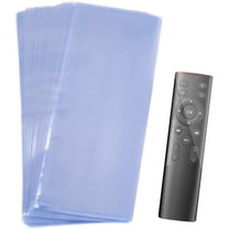 100Pcs Remote Control Shrink Wrap Bags Clear Heat Seal Cover Protector 10 x 4 Inch Plastic Waterproof Dustproof Rectangle Film Shrink Wrap Bag for Packaging Remote Control DIY Crafts Clear